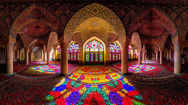 pink mosque - shiraz - Tour of Persia